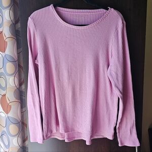 American Eagle Pink Long Sleeve Sweater Size Large